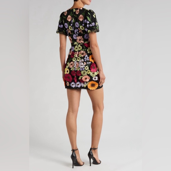 Adelyn Rae 3D Embroidered Floral Sheath Dress NWT - Picture 2 of 5